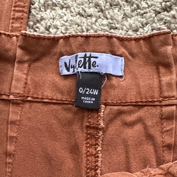 Rust High Rise Straight Leg Pants - Picture 3 of 5